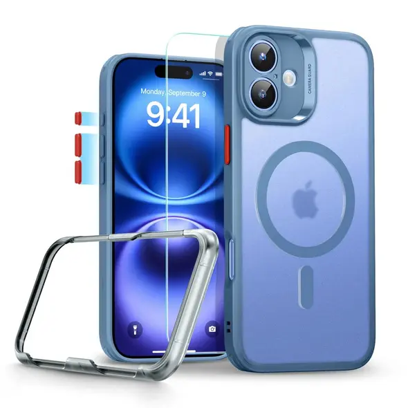 ESR Classic Pro Set Halolock MagSafe Apple iPhone 16 Frosted Blue