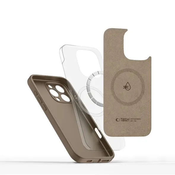 Tech-Protect Liquid Silicone MagSafe Apple iPhone 16 Pro Max Chocolate Brown