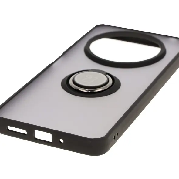 Bizon Case Hybrid Ring Xiaomi Redmi 14C 4G / POCO C75 smoky with a black frame