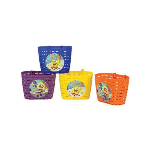 Widek Koszyk na kierownice SPONGE BOB plastikowy fioletowy (WDK-S327)
