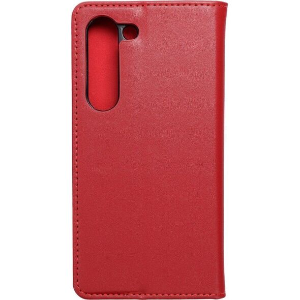 OEM Kabura skórzana SMART PRO do SAMSUNG S23 bordowy