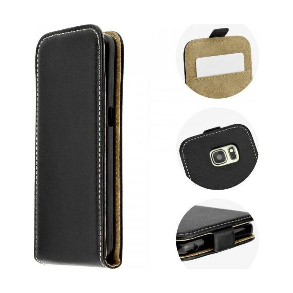 Kabura SAMSUNG GALAXY M21 Pionowa Rubber etui z klapką czarne