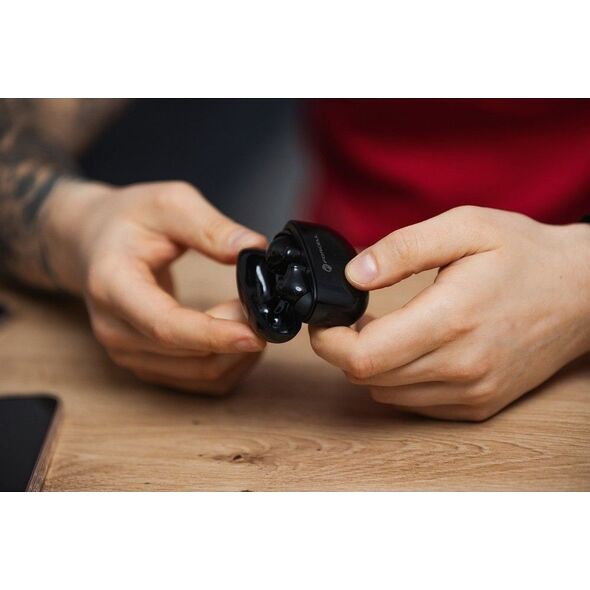 Słuchawki ForCell FORCELL F-AUDIO słuchawki bezprzewodowe / bluetooth stereo TWS CLEAR Sound czarne