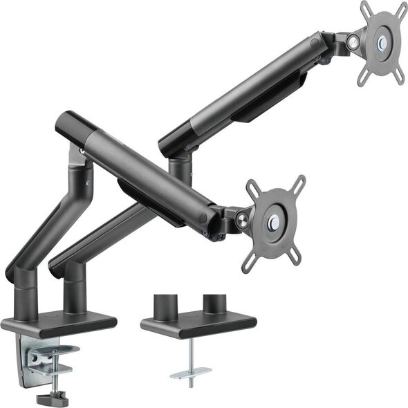 Alterzone Uchwyt biurkowy na 2 monitory 17" - 32" (ALZDARM17-32-G)