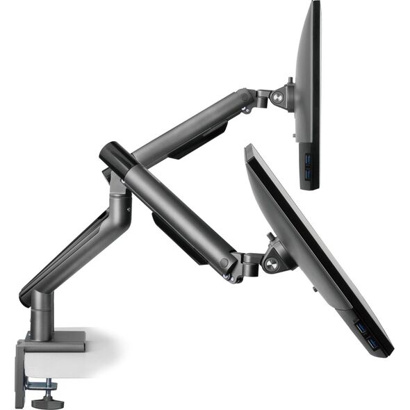 Alterzone Uchwyt biurkowy na 2 monitory 17" - 32" (ALZDARM17-32-G)