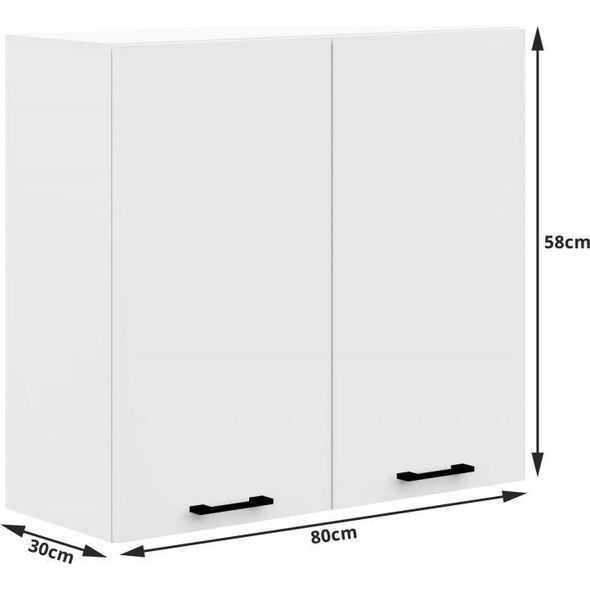 Fabryka Mebli Akord WISZĄCA SZAFKA KUCHENNA OLIWIA W 80cm BIAŁA