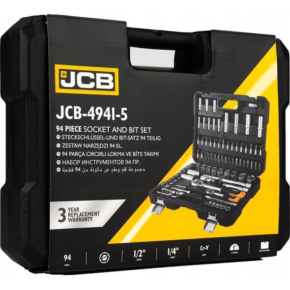 Zestaw narzędzi JCB JCB ZESTAW KLUCZY  94el. 1/2" 1/4"