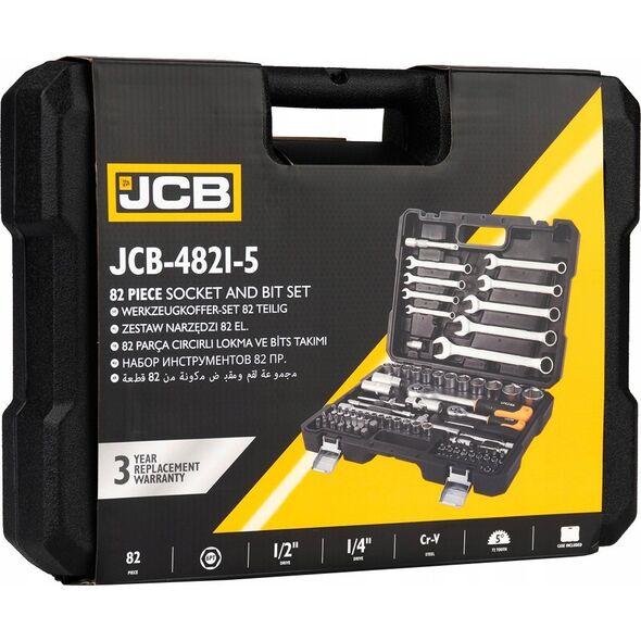 Zestaw narzędzi JCB JCB ZESTAW KLUCZY  82el. 1/2" 1/4"