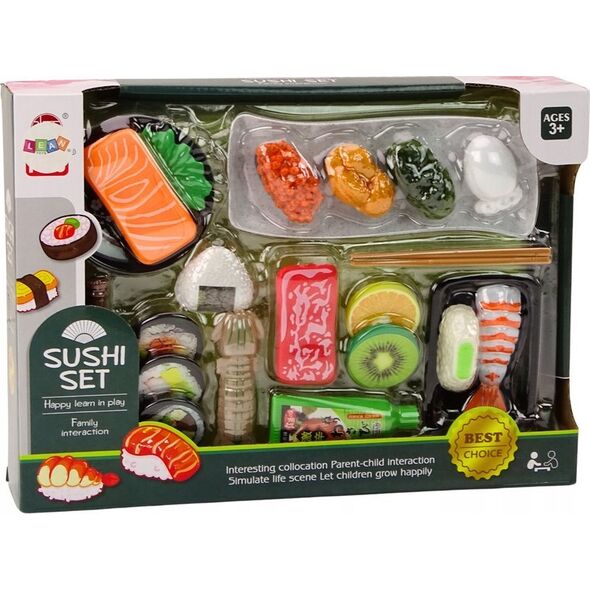 LeanToys Zestaw Do Sushi Akcesoria Krewetki Dla Dzieci Zabawkowy 22 ele.