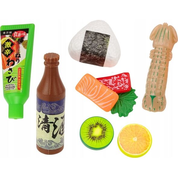 LeanToys Zestaw Do Sushi Akcesoria Krewetki Dla Dzieci Zabawkowy 22 ele.