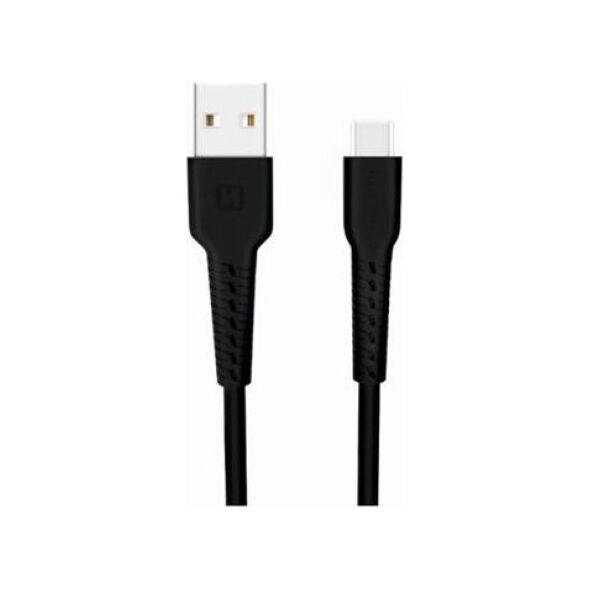 Kabel USB Swissten Swissten Basic Universāls Quick Charge 3.1 USB-C Datu un Uzlādes Kabelis 1m Melns