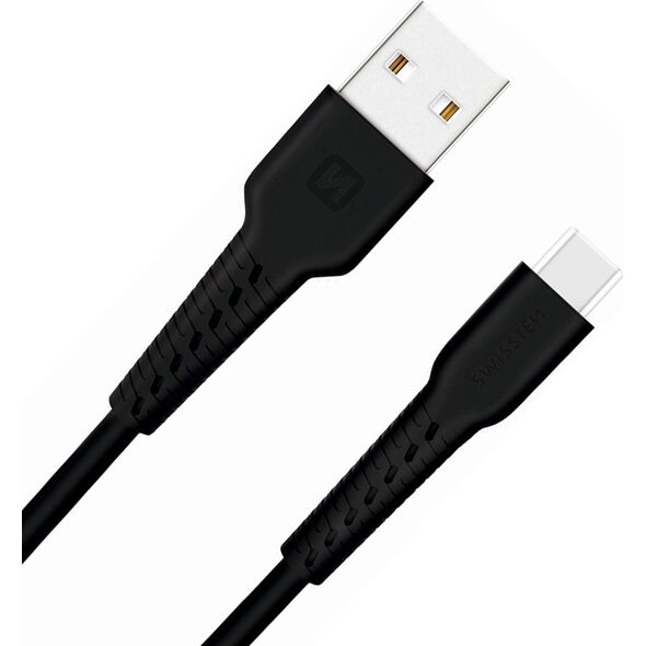 Kabel USB Swissten Swissten Basic Universāls Quick Charge 3.1 USB-C Datu un Uzlādes Kabelis 1m Melns