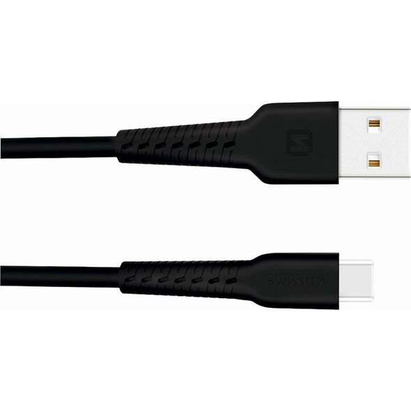 Kabel USB Swissten Swissten Basic Universāls Quick Charge 3.1 USB-C Datu un Uzlādes Kabelis 1m Melns
