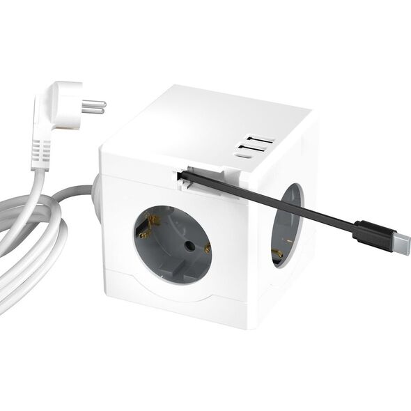 Kabel zasilający MicroConnect Power Cube, 3 Schuko outlets,