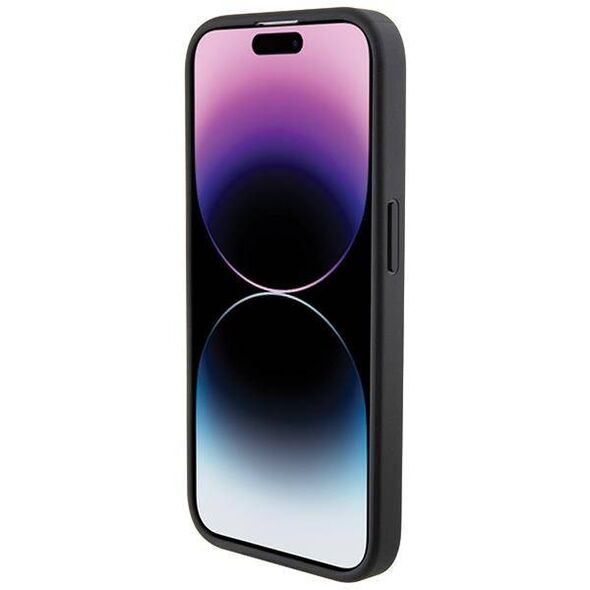 Original Case APPLE IPHONE 15 PRO MAX BMW Hardcase Grip Stand Smooth & Perforated (BMHCP15XGSPPRK) black 3666339204594