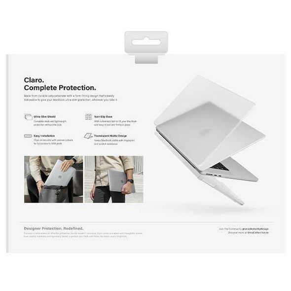 Case MACBOOK AIR 13.6 2022 UNIQ Claro matte transparent 8886463683224