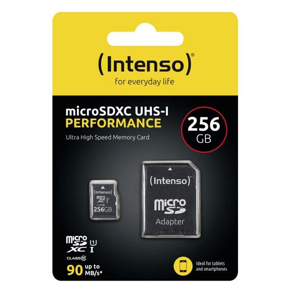 Intenso microSD-Card Class10 UHS-I 256GB (3424492) (NSO3424492) έως 12 άτοκες Δόσεις