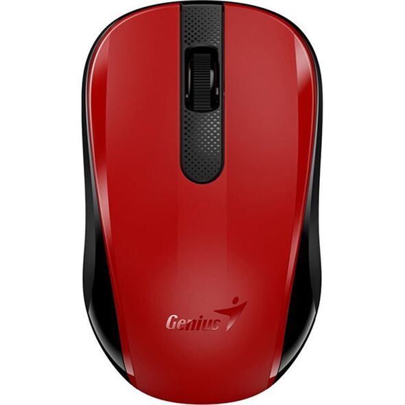 Mysz Genius Genius Mysz NX-8008S, 1200DPI, 2.4 [GHz], optyczna, 3kl., bezprzewodowa USB, czerwona, 1 szt AA