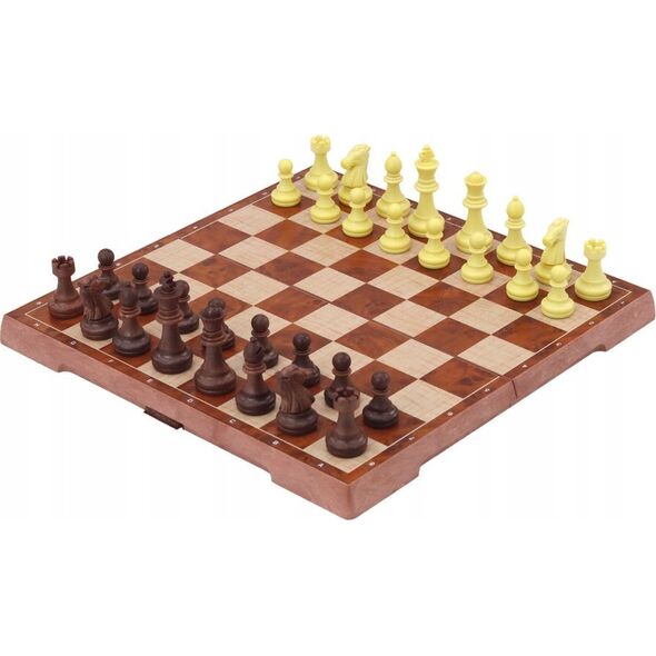 LeanToys Gra Strategiczna Szachy Warcaby 2w1 Plansza