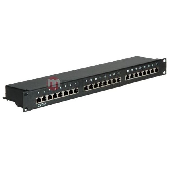 Value Patchpanel Cat.5e STP Czarny 26.99.0328-5