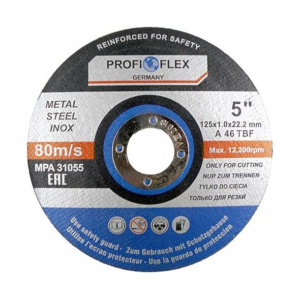 Profi tarcza do ciecia stali 125x1,0mm (10185)