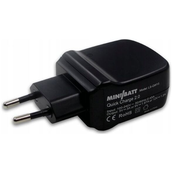Φορτιστής βύσματος USB MiniBatt EU - zásuvka 5V/9V 6432604 8435048433558