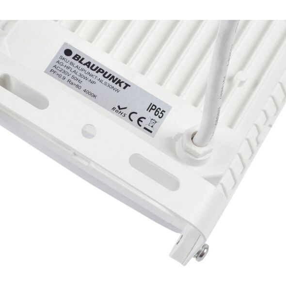 Naświetlacz Blaupunkt Naświetlacz LAMPA zewnętrzna STRONGBEAM NLS30NW Blaupunkt ogrodowa OPRAWA metalowa LED 30W 4000K outdoor IP65 biała