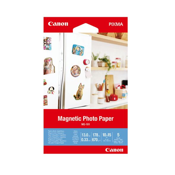 Canon Μαγνητικό Φωτογραφικό Χαρτί MG-101 4x6 (3634C002) (CAN-MG101) έως 12 άτοκες Δόσεις