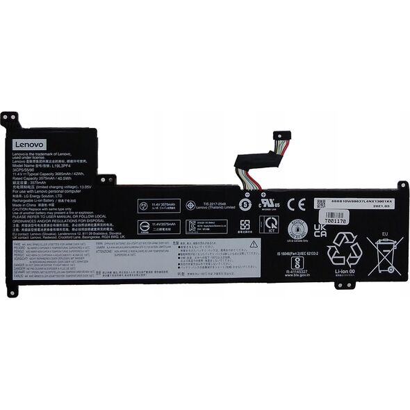 Bateria Lenovo LG L19L3PF4 11.4V42Wh3cell