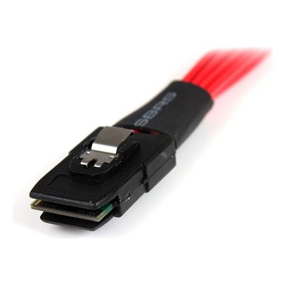 StarTech SFF 8087 - SATA x4, 1m, Czerwony (SAS8087S4100)