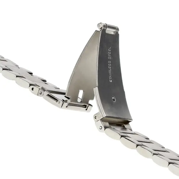 Bizon Strap Watch Aura Samsung Galaxy Watch FE/7/6/6 Classic/5/5 Pro/4/4 Classic silver