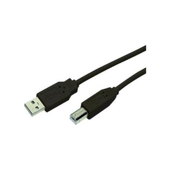Kabel USB MediaRange USB-A - USB-B 1.8 m Czarny (MRCS101)