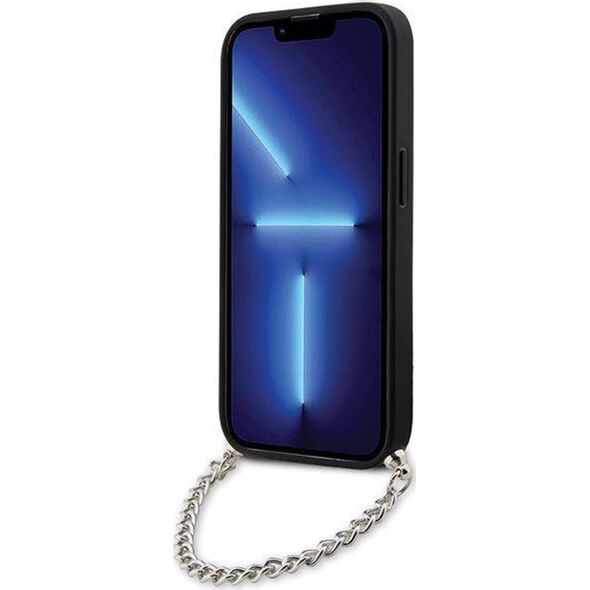 Karl Lagerfeld Etui Karl Lagerfeld KLHCP14XSACKLHPK Apple iPhone 14 Pro Max czarny/black hardcase Saffiano Monogram Chain