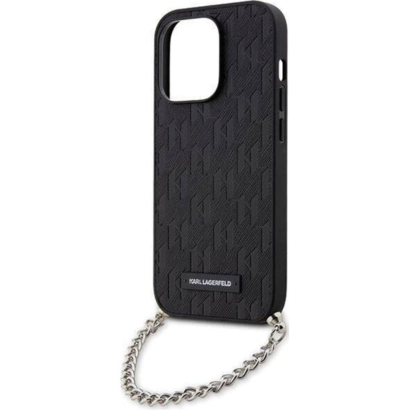 Karl Lagerfeld Etui Karl Lagerfeld KLHCP14XSACKLHPK Apple iPhone 14 Pro Max czarny/black hardcase Saffiano Monogram Chain