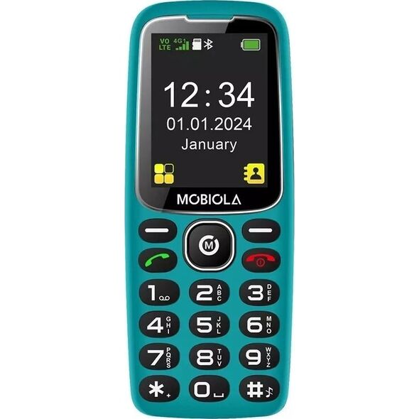 Telefon komórkowy Vega TELEFON GSM MOBIOLA  MB4120 4G TELEFON DLA SENIORA TURKUSOWY>
