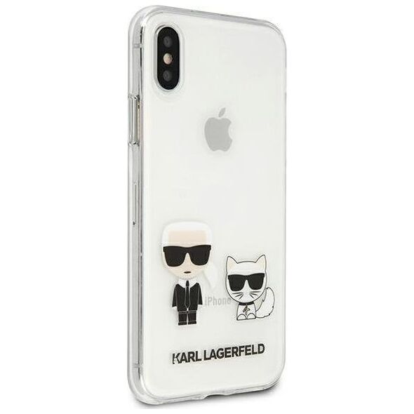 Karl Lagerfeld Karl Lagerfeld KLHCPXCKTR iPhone X/Xs hardcase Transparent Karl & Choupette