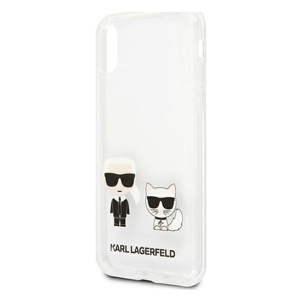 Karl Lagerfeld Karl Lagerfeld KLHCPXCKTR iPhone X/Xs hardcase Transparent Karl & Choupette