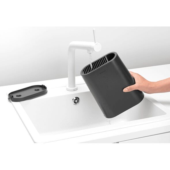 Brabantia BLOK NA NOŻE Z UCHWYTEM NA PRZYBORY SZARY 129889