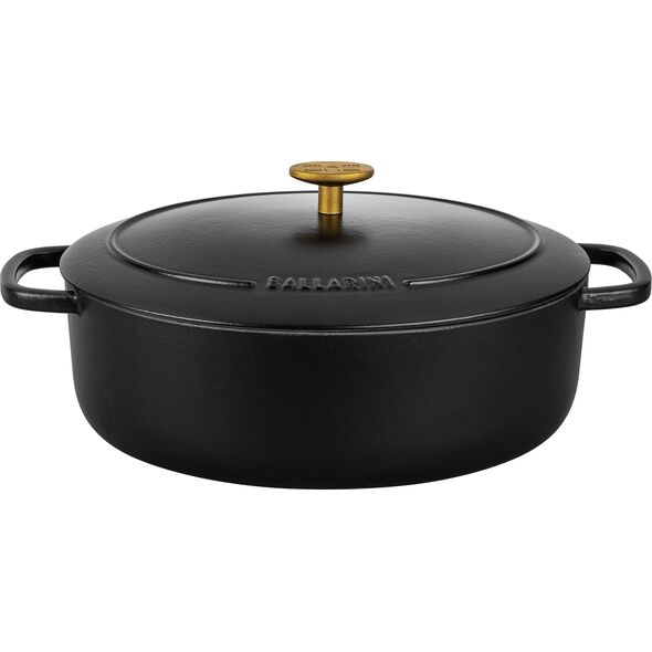 Ballarini Ballarini Bellamonte Garnek żeliwny owalny 4,5 l czarny