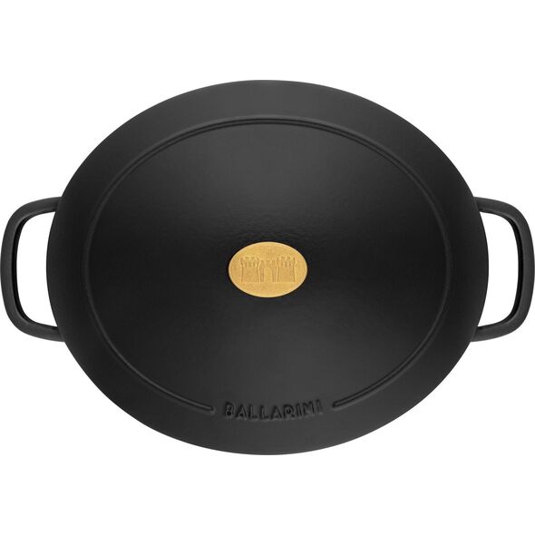 Ballarini Ballarini Bellamonte Garnek żeliwny owalny 4,5 l czarny
