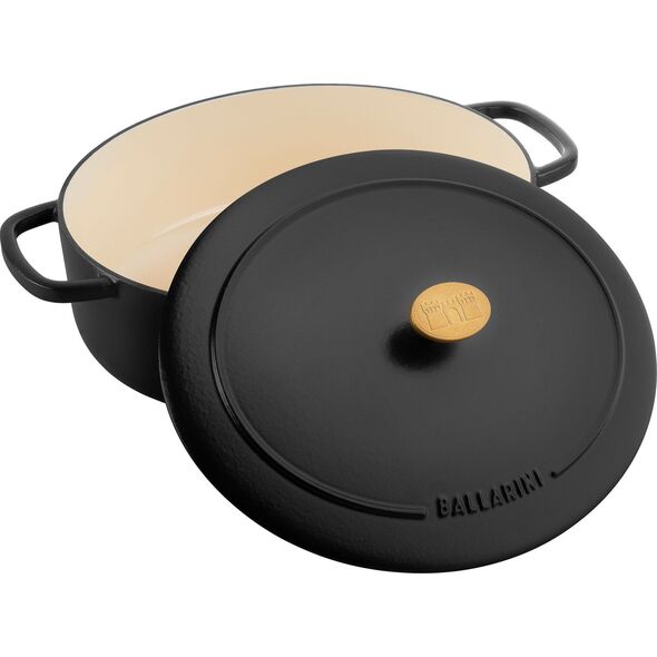 Ballarini Ballarini Bellamonte Garnek żeliwny owalny 4,5 l czarny