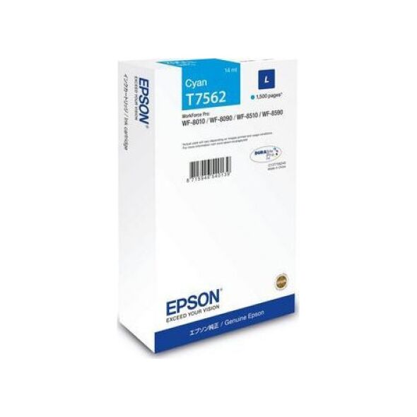 Tusz Epson Epson oryginalny ink / tusz C13T75624N, T7562, L, cyan, 1500s, 14ml, 1szt