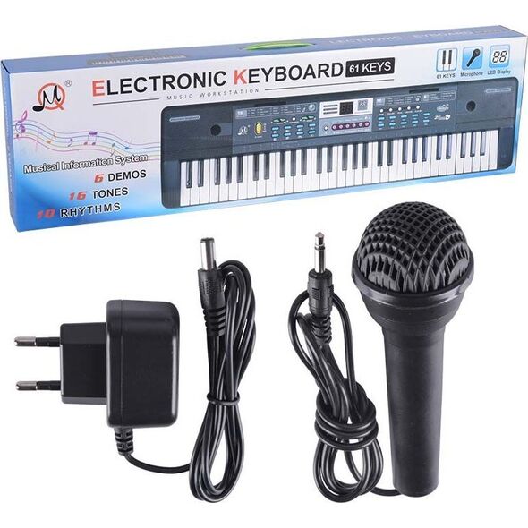 Lean Sport MQ 601 UFB keyboard klawisze organy z mikrofonem dla dzieci