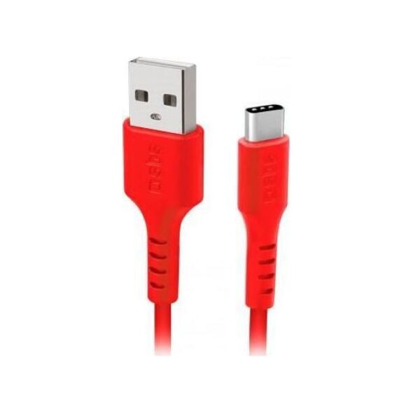 Kabel USB SBS Mobile USB-A - USB-C 1.5 m Czerwony
