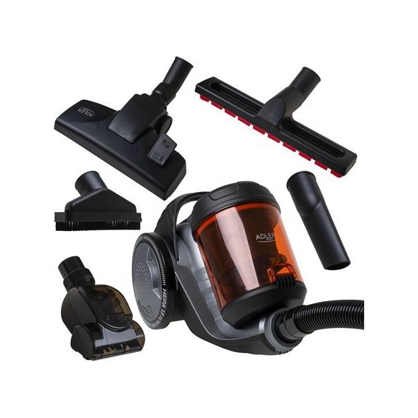 Adler Cyclone Vacuum Cleaner | AD 7065 | Bagless | Power 700 W | Dust capacity 1.6 L | Black/Red one size