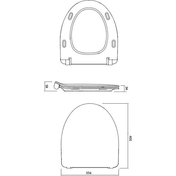 Deska sedesowa Cersanit Parva (K98-0136)