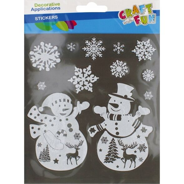 Craft with Fun OZDOBA BN NAKLEJKI NA SZYBE BALWANEK CF 12/144
