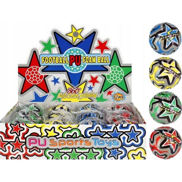 Mega Creative PILKA ANTYSTRES 8CM GWIAZD MIX4 MC DISP 24/288