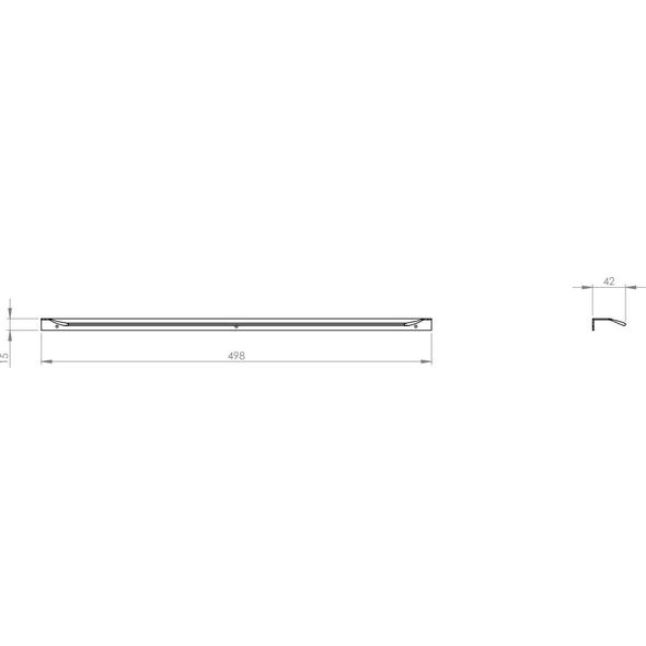 RE120500020040 / ELITA / LOFTY / UCHWYT CHROM 50 1 SZT. (L-498/R-448) / 168842 /