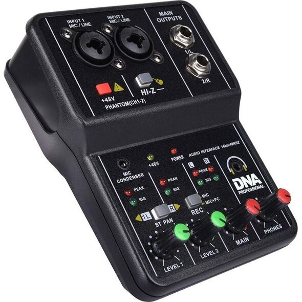 DNA DNA MIX 2 mikser 2-kanałowy phantom interfejs USB